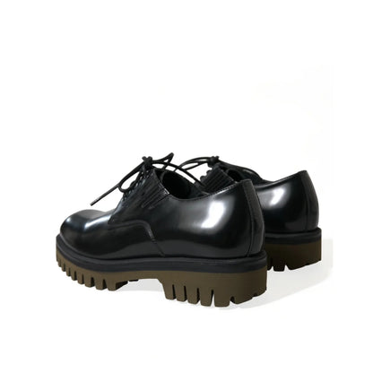 Dolce & Gabbana Derby Dress Shoes Ignite Italian Style with Logo Details