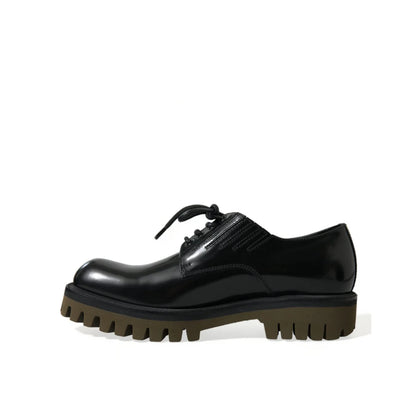 Dolce & Gabbana Derby Dress Shoes Ignite Italian Style with Logo Details