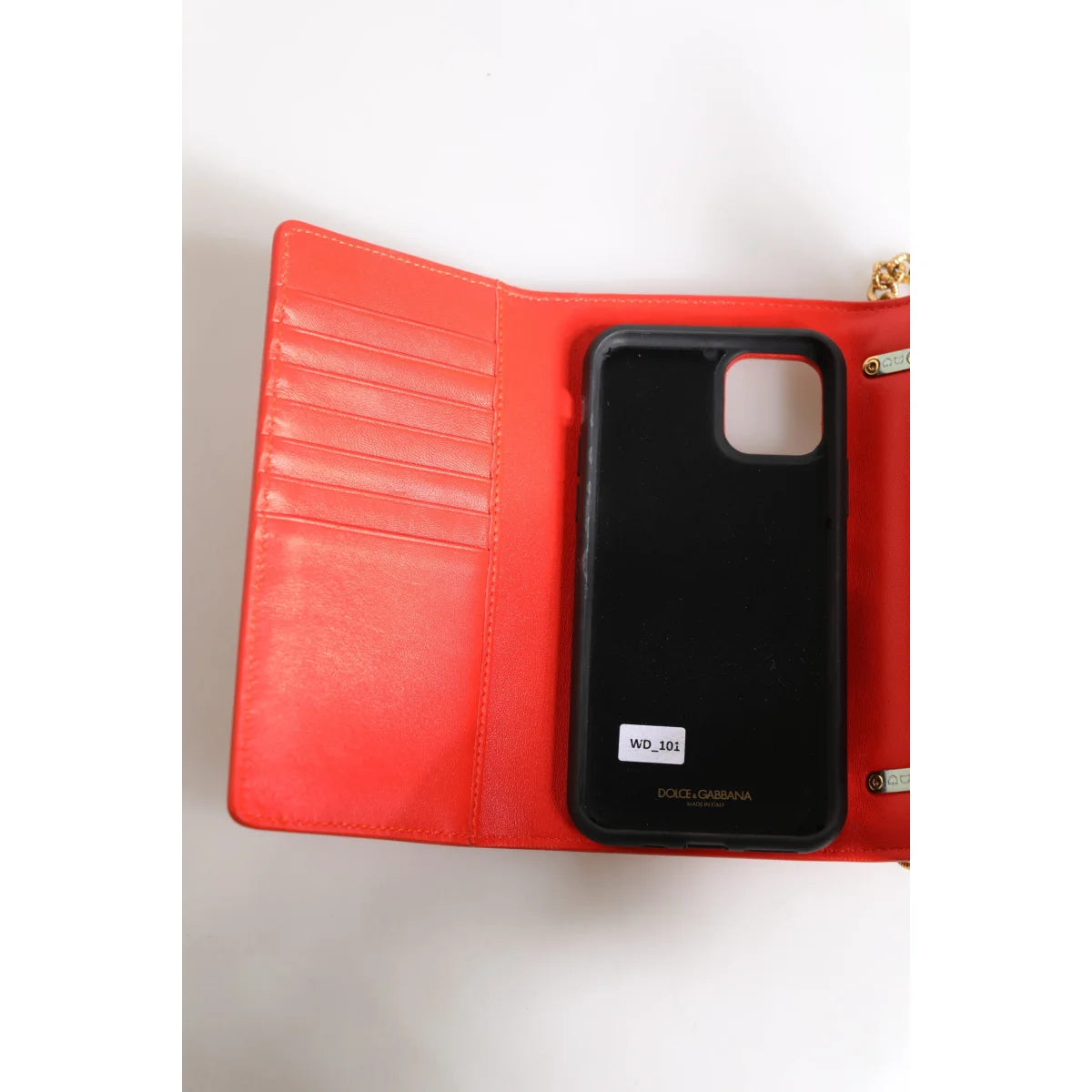 Dolce Gabbana Devotion Scarlet Quilted Crossbody Phone Bag Lamb Leather &