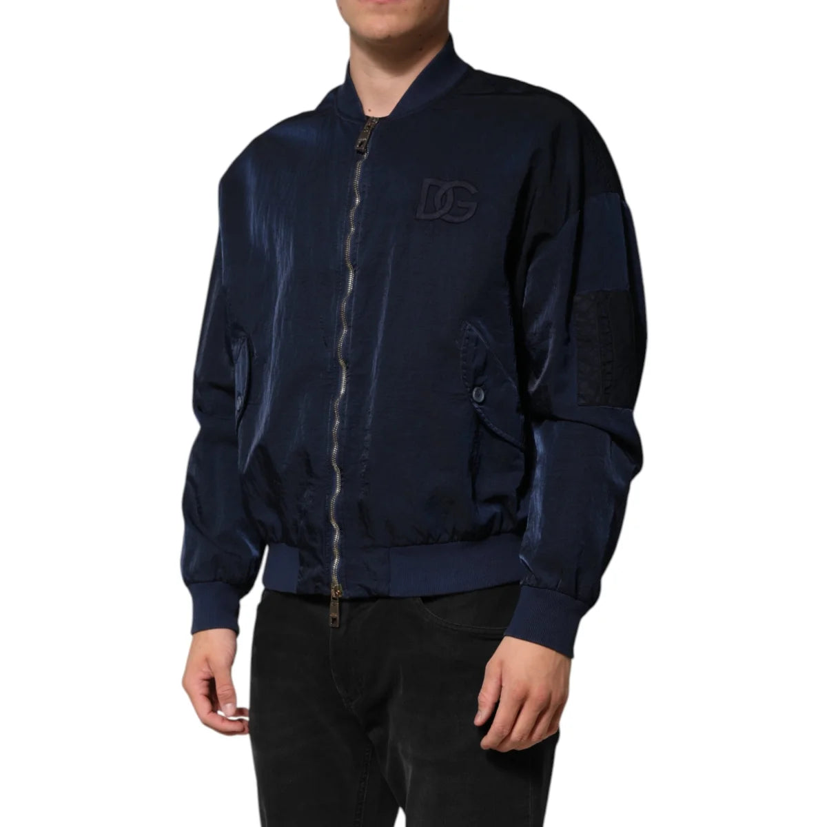 Dolce and Gabbana DG Embroidered Bomber Jacket Thrill &