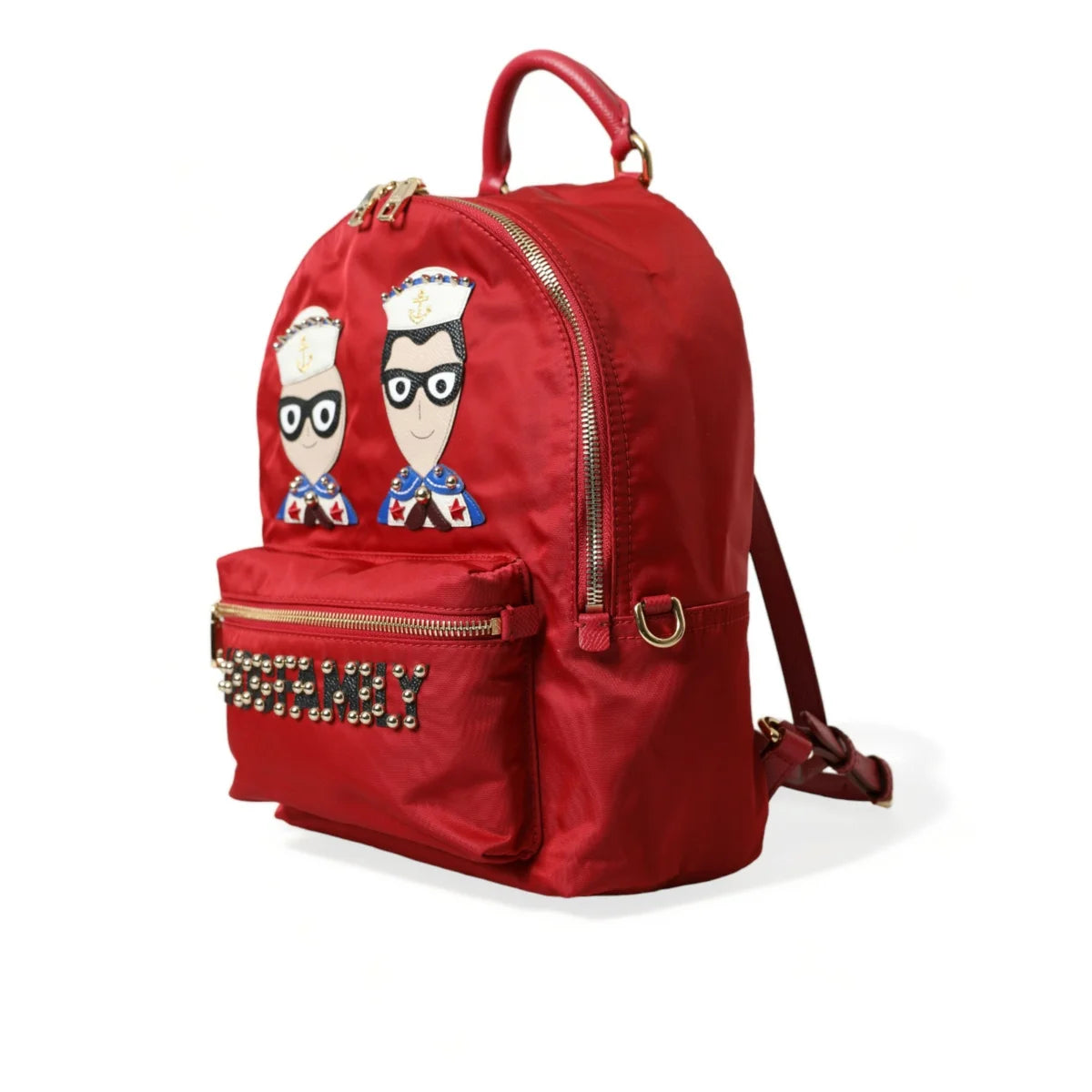 Dolce & Gabbana DGFamily Embellished Backpack Gold Metal Hardware