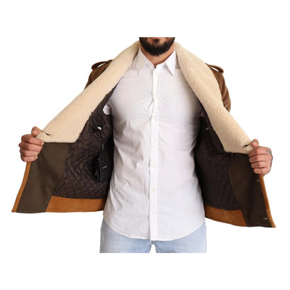 Dolce Gabbana Double Breasted Shearling Jacket Ultimate Luxury &