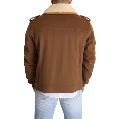 Dolce Gabbana Double Breasted Shearling Jacket Ultimate Luxury &