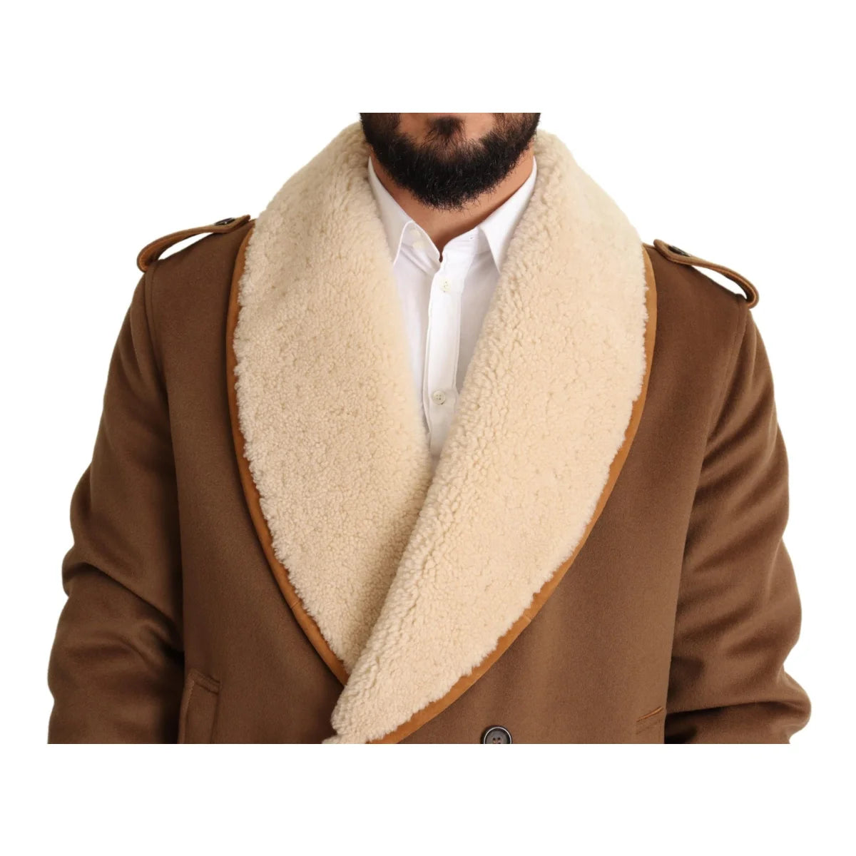 Dolce Gabbana Double Breasted Shearling Jacket Ultimate Luxury &