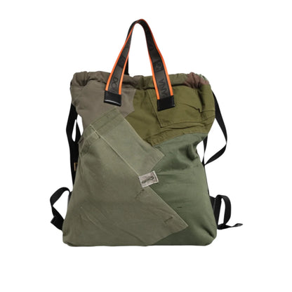 Dolce Gabbana Drawstring Closure Backpack Bag with Camouflage Style &