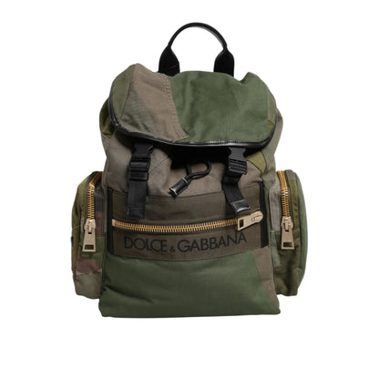 Dolce & Gabbana Drawstring Closure Backpack with Camouflage Design