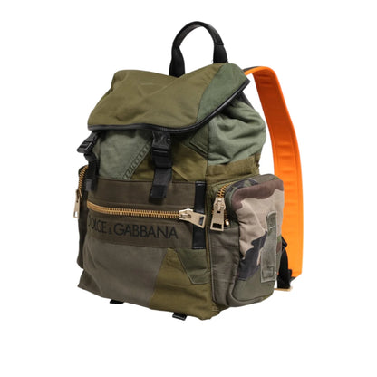 Dolce & Gabbana Drawstring Closure Backpack in Camouflage Style