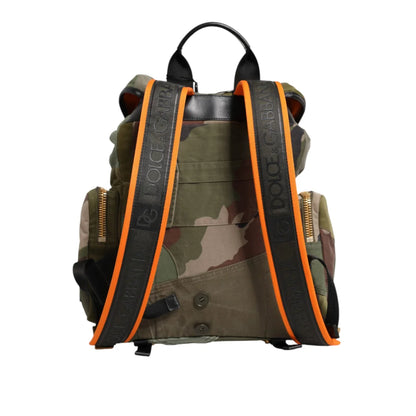 Dolce & Gabbana Drawstring Closure Backpack in Camouflage Style