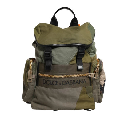 Dolce & Gabbana Drawstring Closure Backpack in Camouflage Style