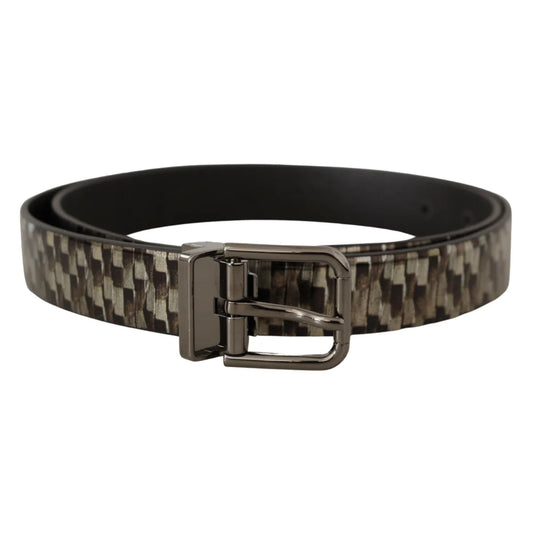 Dolce Gabbana Dress Belt with Eye Catching Silver Buckle &
