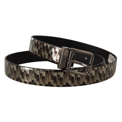 Dolce Gabbana Dress Belt with Eye Catching Silver Buckle &