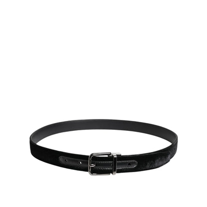 Dolce Gabbana Dress Belt with Metal Buckle in Premium Leather &