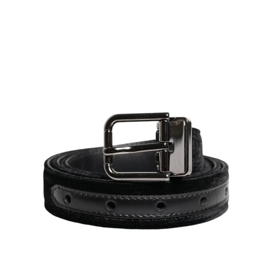 Dolce Gabbana Dress Belt with Metal Buckle in Premium Leather &