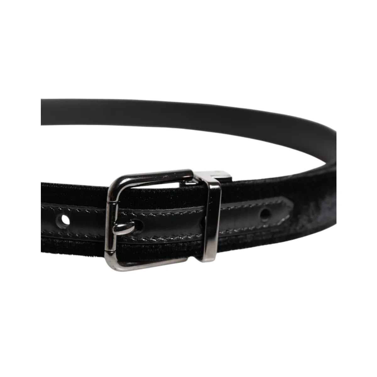 Dolce Gabbana Dress Belt with Metal Buckle in Premium Leather &