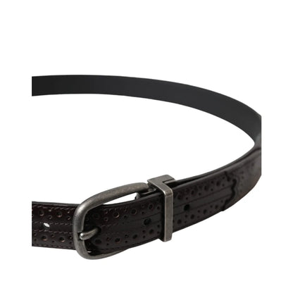 Dolce Gabbana Dress Belt Sensation in Dark Brown Leather &