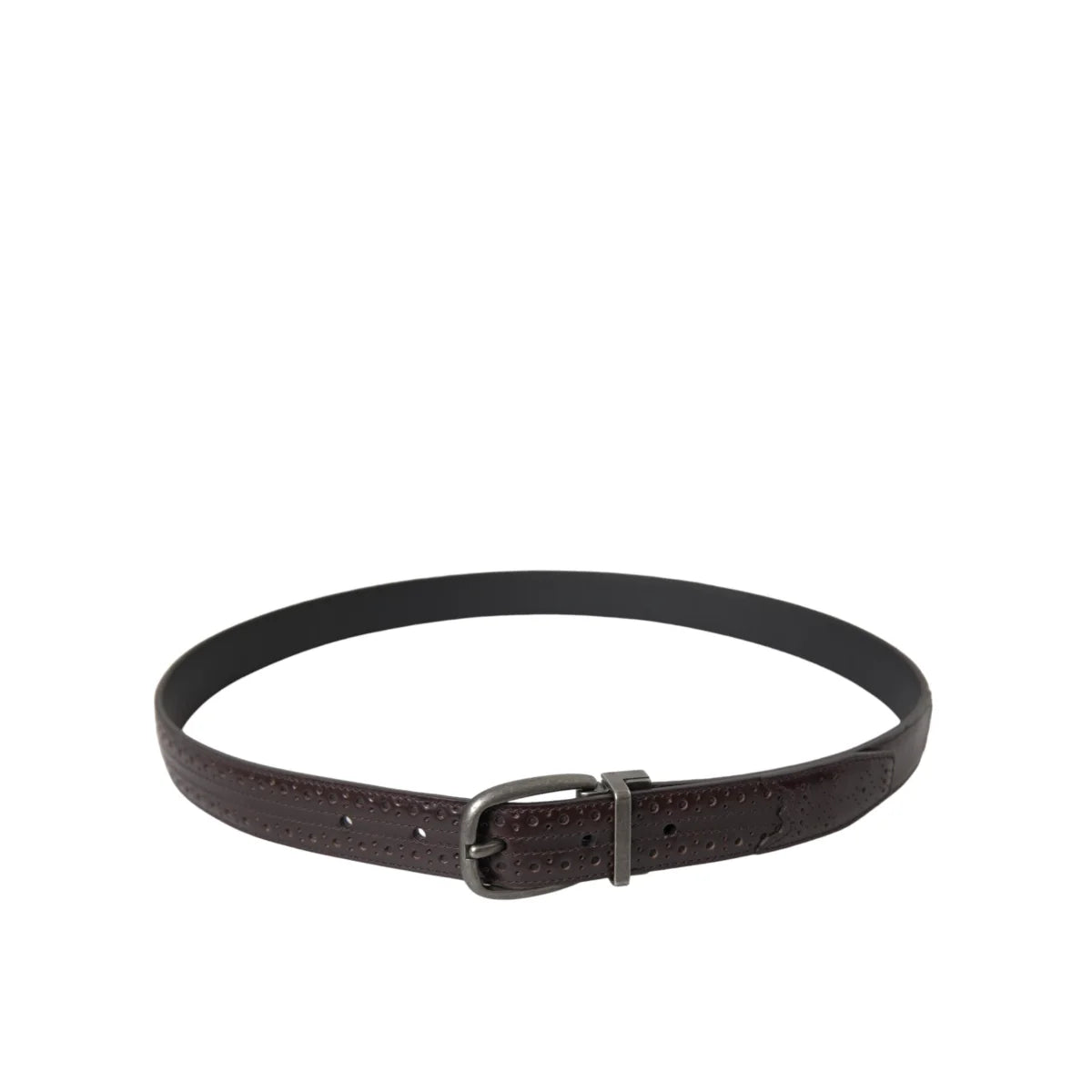 Dolce Gabbana Dress Belt Sensation in Dark Brown Leather &
