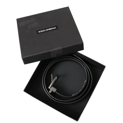 Dolce Gabbana Dress Belt Sensation in Dark Brown Leather &