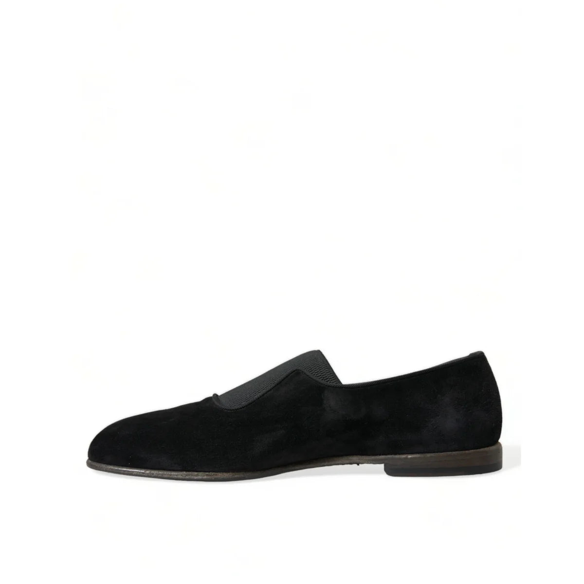 Dolce Gabbana Elegant Velor Amalfi Slip On Loafers Leather Outer Sole &