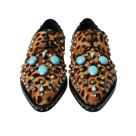 Dolce Gabbana Embellished Dress Shoes Stunning Luxury Footwear &