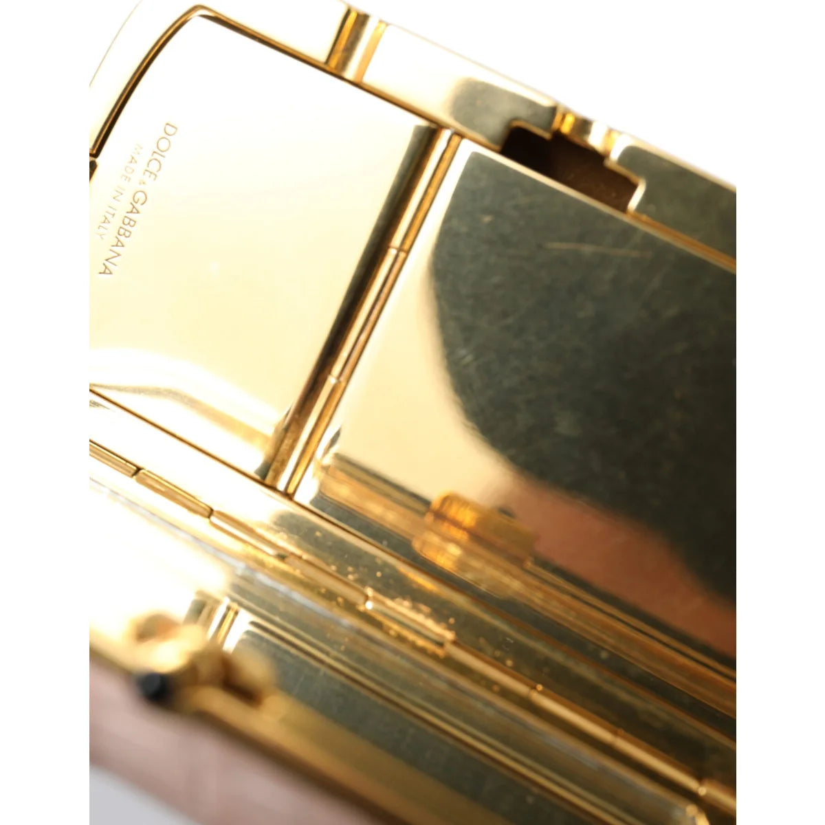 Dolce & Gabbana Exotic Leather Mirror Bag Glamour Strap