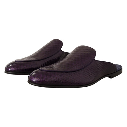 Dolce Gabbana Exotic Python Skin Slides &