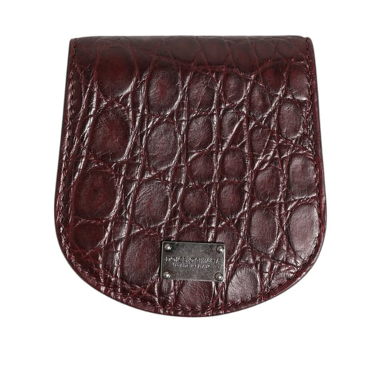 Dolce Gabbana Exotic Skin Coin Case Supreme Luxury Wallet Pocket &