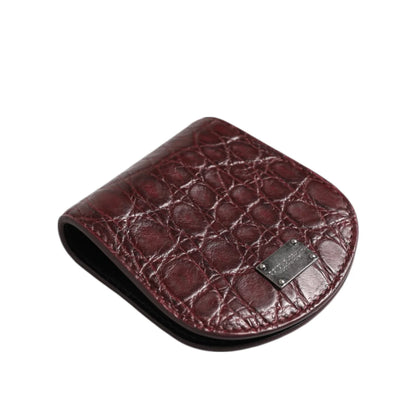 Dolce Gabbana Exotic Skin Coin Case Supreme Luxury Wallet Pocket &