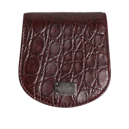 Dolce Gabbana Exotic Skin Coin Case Supreme Luxury Wallet Pocket &