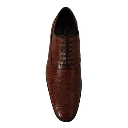 Dolce & Gabbana Exotic Skin Crocodile Dress Formal Shoes