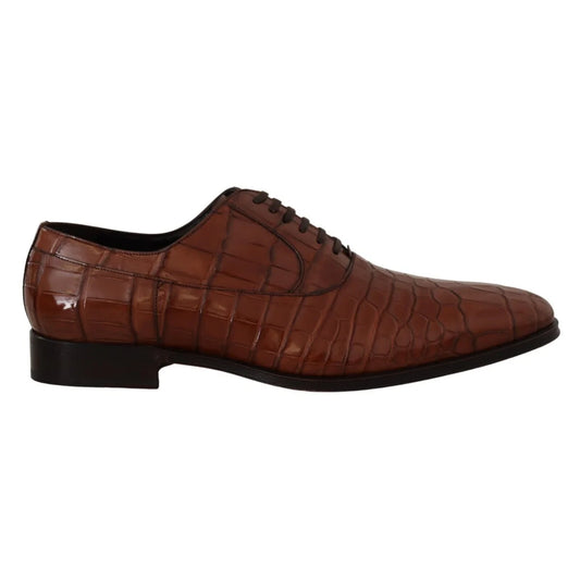 Dolce & Gabbana Exotic Skin Crocodile Dress Formal Shoes