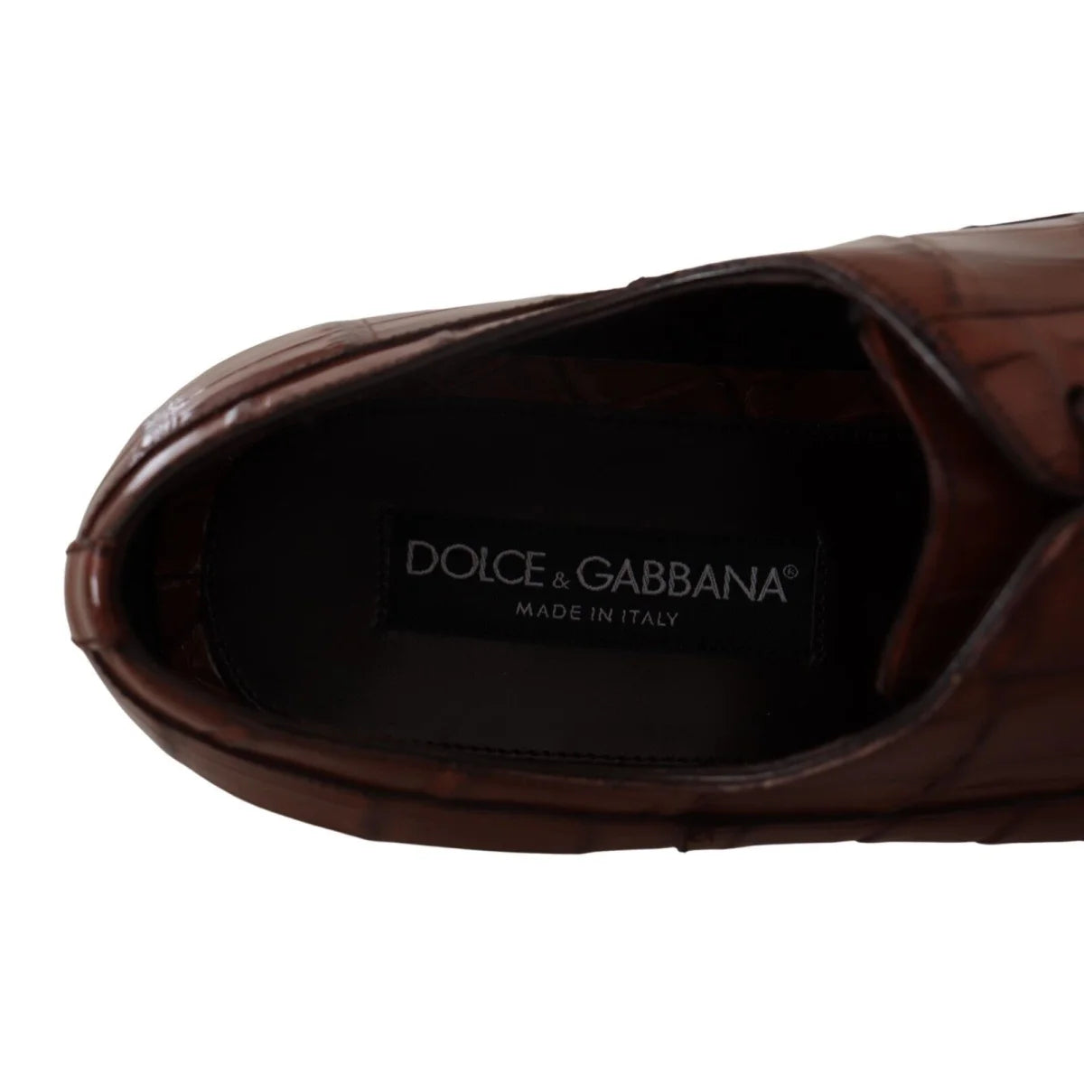 Dolce & Gabbana Exotic Skin Crocodile Dress Formal Shoes