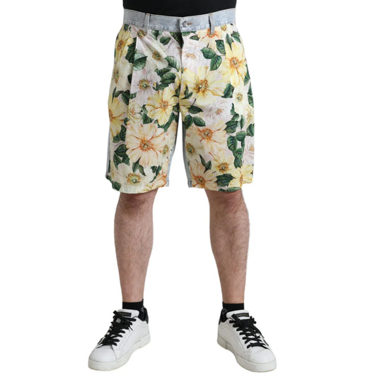 Dolce Gabbana Floral Bermuda Shorts Tropical Elegance &