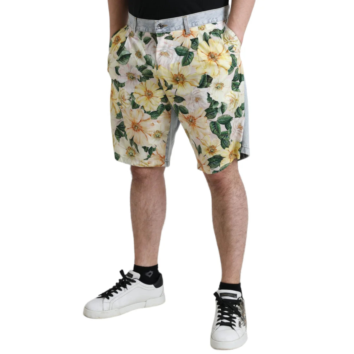 Dolce Gabbana Floral Bermuda Shorts Tropical Elegance &