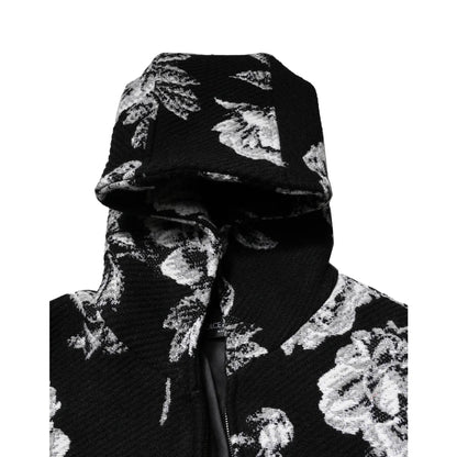 Dolce & Gabbana Floral Jacket Hooded with Full Zip Closure