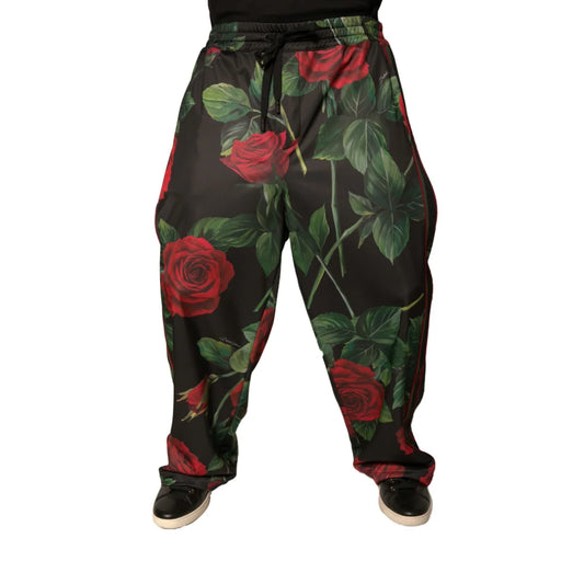Dolce and Gabbana Floral Jogger Pants Bold Designer Style &