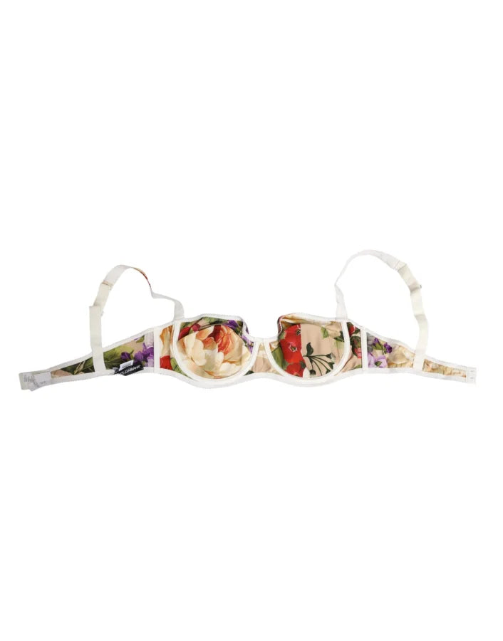 Dolce &amp; Gabbana Floral Print Semi Padded Balconette Bra Underwear