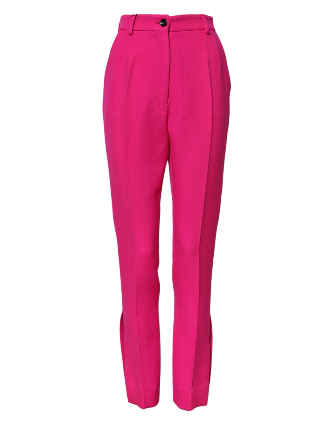 Dolce &amp; Gabbana Fuchsia Pink Highwaist Tapered Trouser Pants