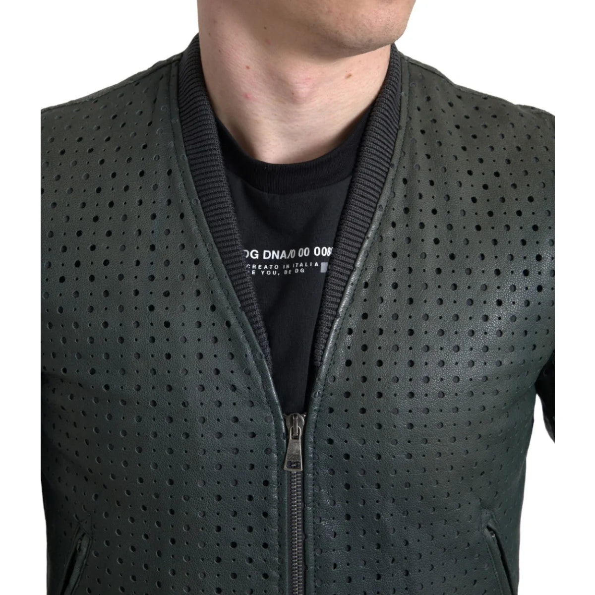 Dolce Gabbana Goatskin Leather Bomber Jacket Ultimate Luxury &