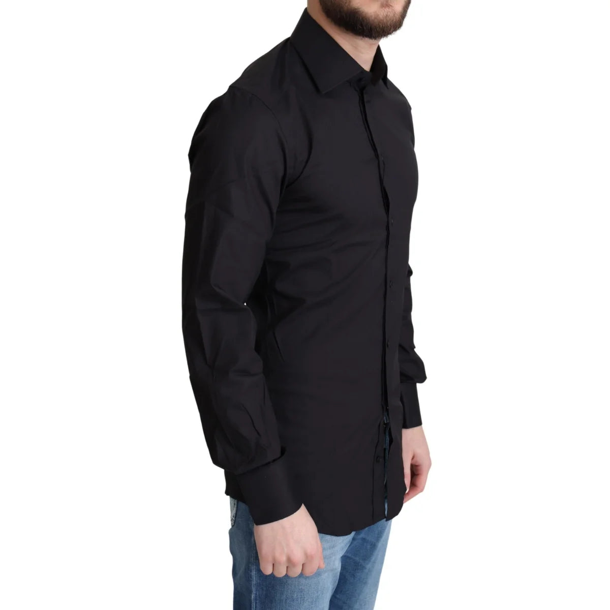 Dolce & Gabbana Gold Dress Shirt in Luxurious Cotton Blend