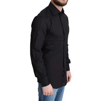 Dolce & Gabbana Gold Dress Shirt in Luxurious Cotton Blend