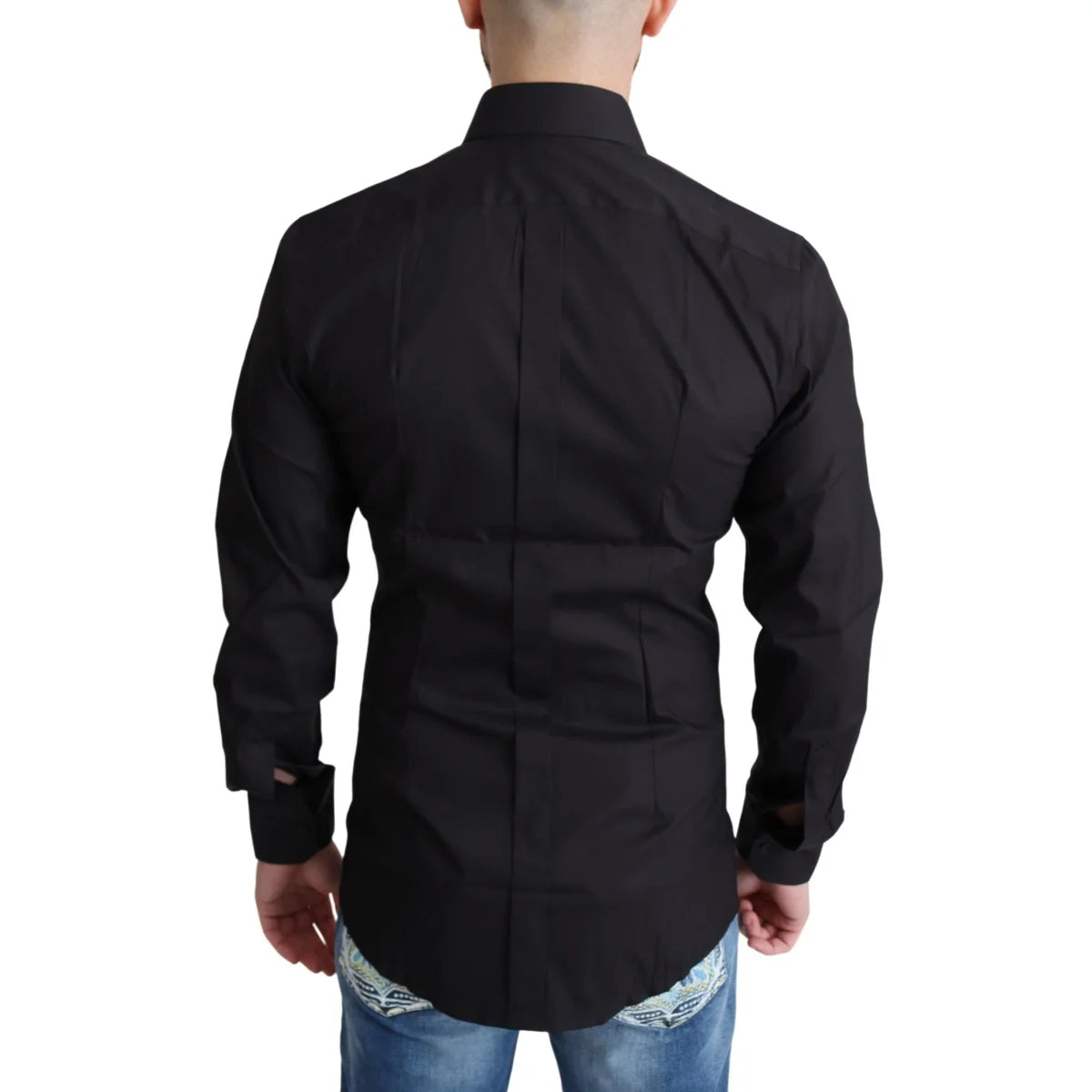 Dolce & Gabbana Gold Dress Shirt in Luxurious Cotton Blend