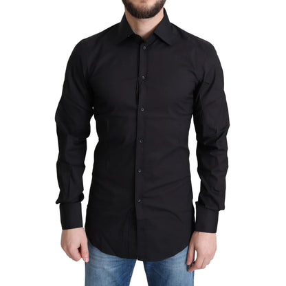 Dolce & Gabbana Gold Dress Shirt in Luxurious Cotton Blend