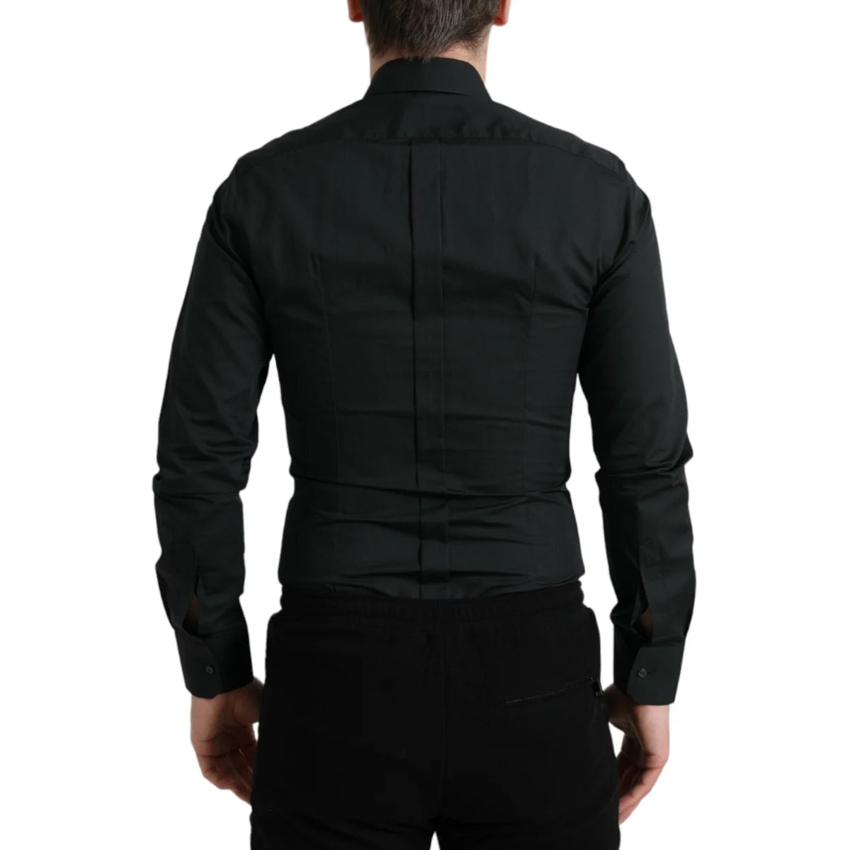 Dolce & Gabbana Gold Dress Shirt in Luxurious Silky Cotton Poplin