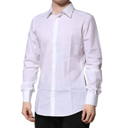Dolce & Gabbana Gold Formal Shirt with Long Sleeves