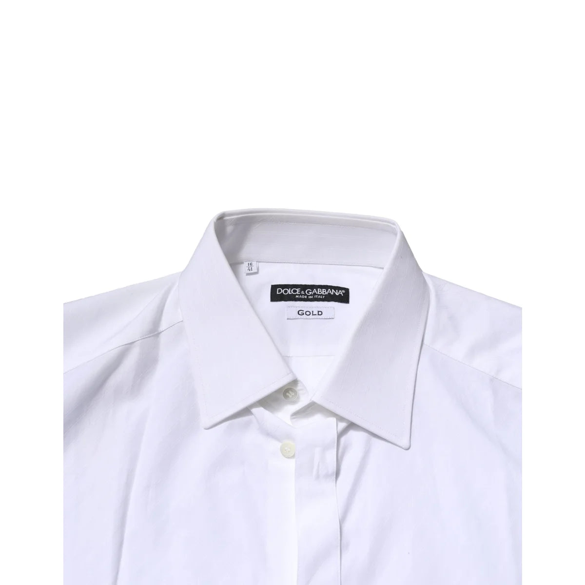 Dolce & Gabbana Gold Formal Shirt with Long Sleeves