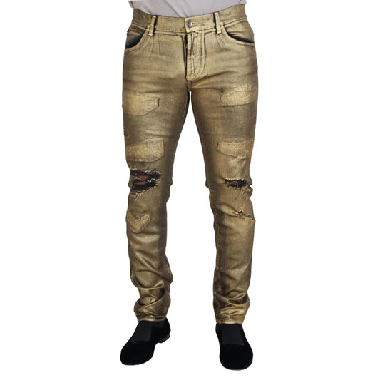 Dolce & Gabbana Gold Jeans Extravaganza MainLine Exclusive