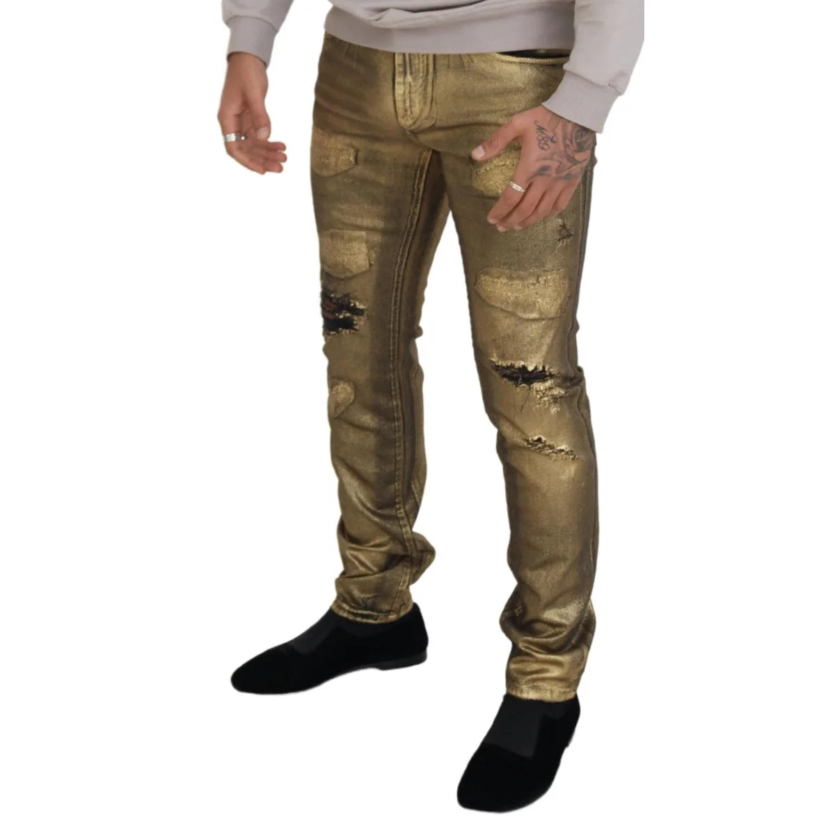 Dolce & Gabbana Gold Jeans Extravaganza MainLine Exclusive