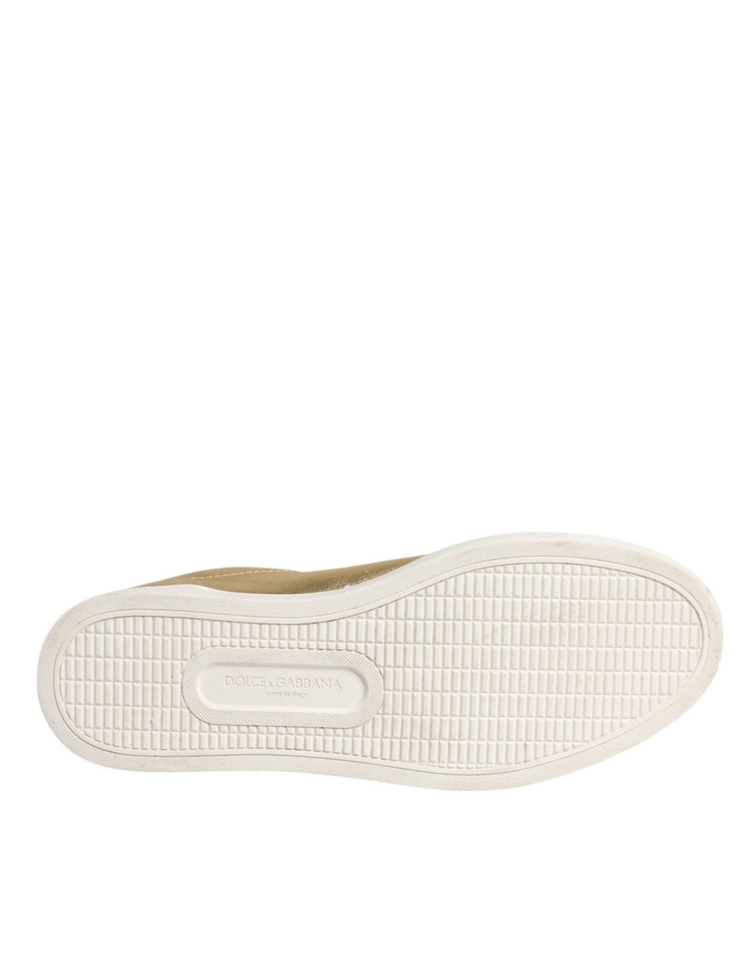 Zapatillas deportivas Dolce &amp;amp; Gabbana de piel dorada con logo de Londres para hombre