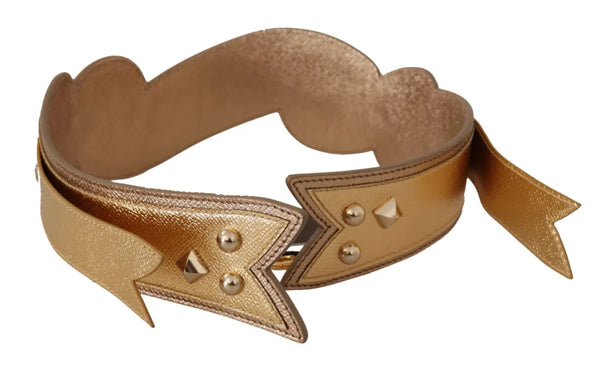 Dolce & Gabbana - Gold Leather LOVE Patch Bag Shoulder Strap