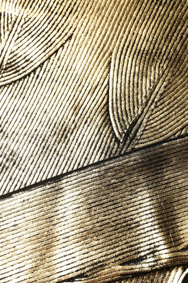 Dolce &amp; Gabbana Gold Round Neck Long Sleeve Pullover Top